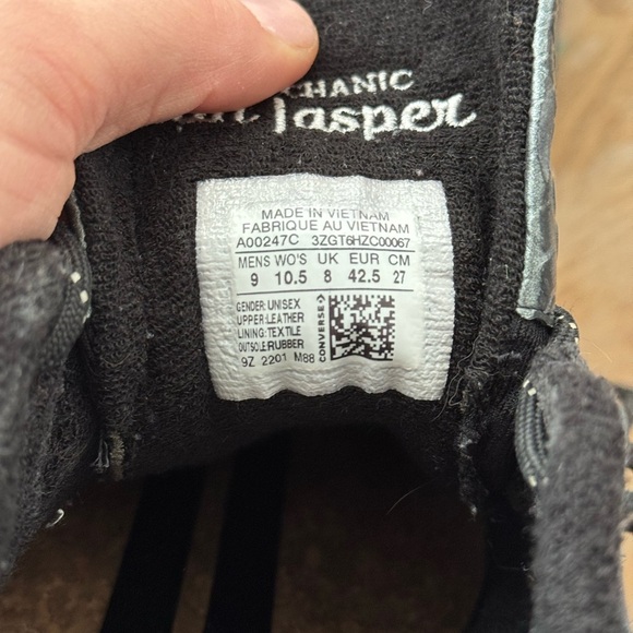 CONVERSE x Ibn Jasper Collab One Star Low Top Black/White/Spectra Yellow Size M9 - Picture 10 of 10